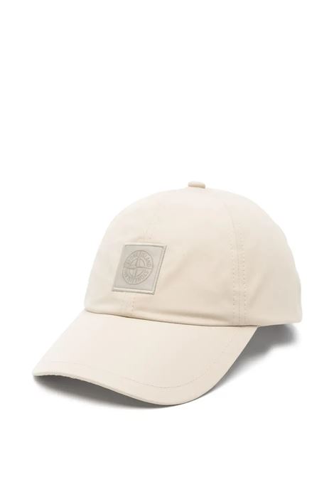 Cappello Da Baseball In Tela Weatherproof Beige Con Patch Compass STONE ISLAND | K1S159100011-S00F1V0090